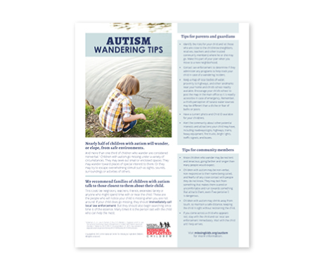 Autism Wandering Tips Autism and Wondering, issues, special needs, thumbnail