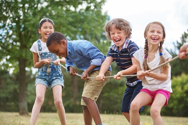 kids laughing